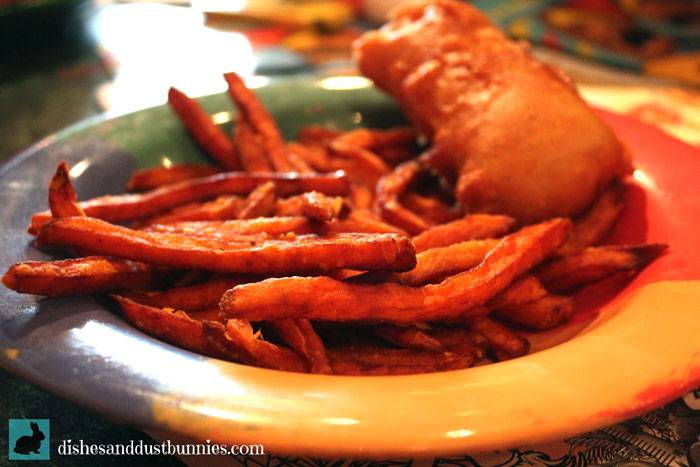 Kids Fish & Chips (with sweet potato fries)
