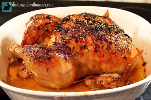 Easy Lemon Rosemary Oven Roast Chicken