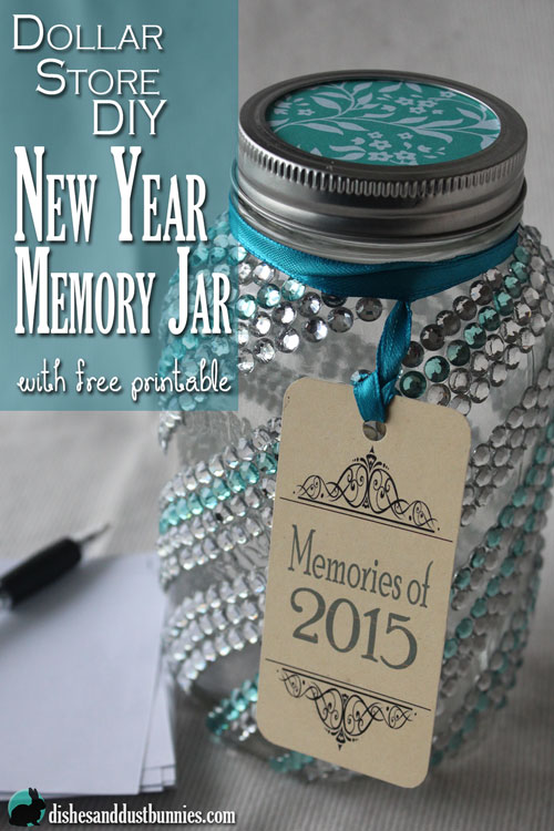 Dollar Store DIY New Year Memory Jar