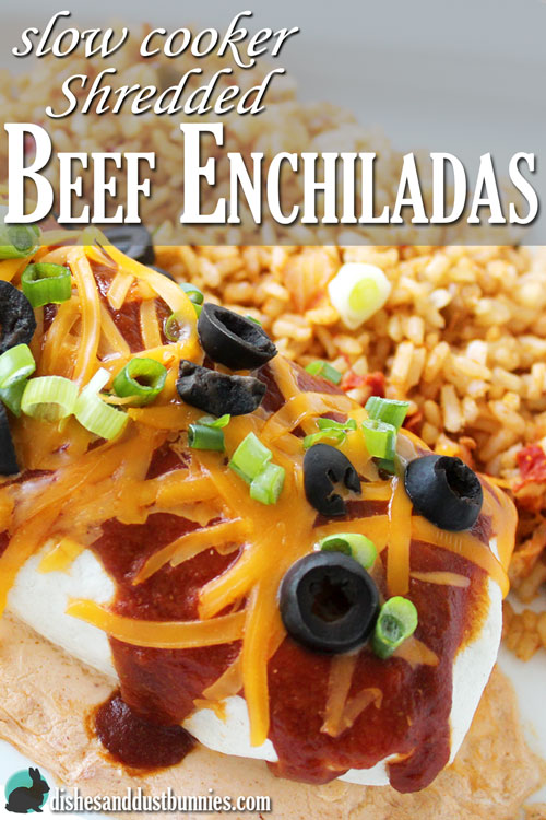 The Best Slow Cooker Shredded Beef Enchilada Recipe