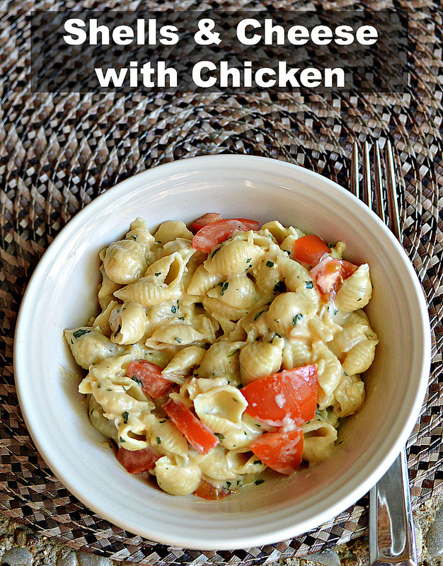 Shells & Cheese with Chicken - Three Different Directions