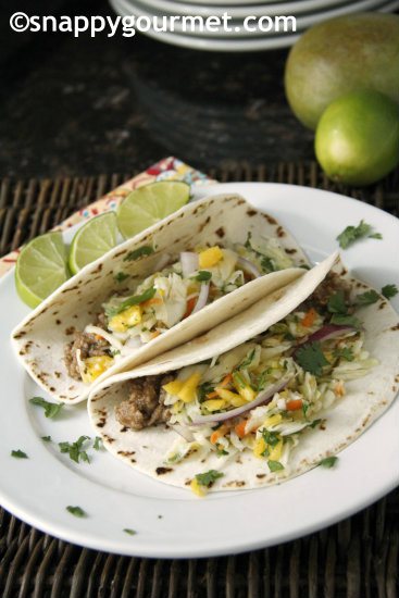 Easy Caribbean Tacos - Snappy Gourmet