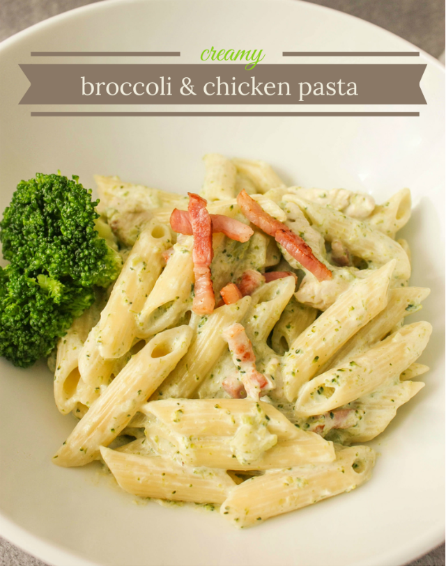 Creamy Broccoli and Chicken Pasta - Home Life Abroad
