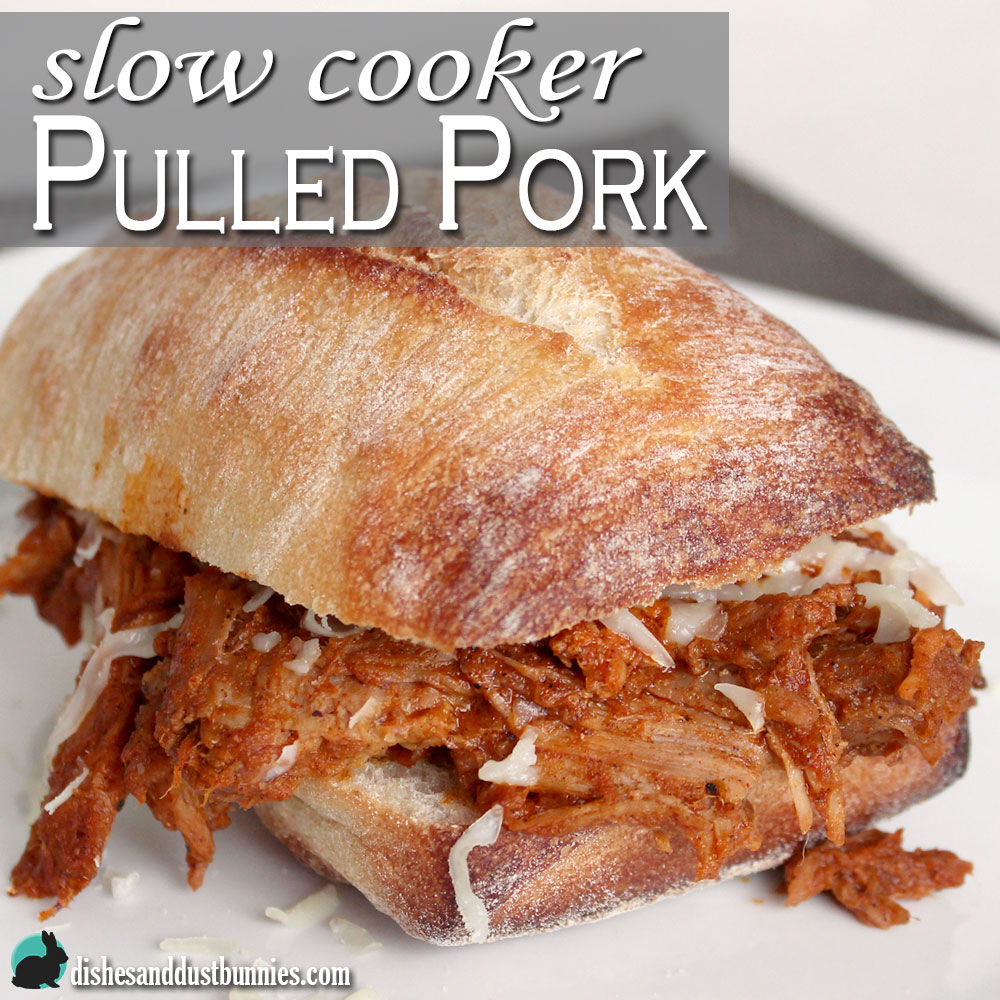 Slow Cooker Pulled Pork from Dishes & Dust Bunnies