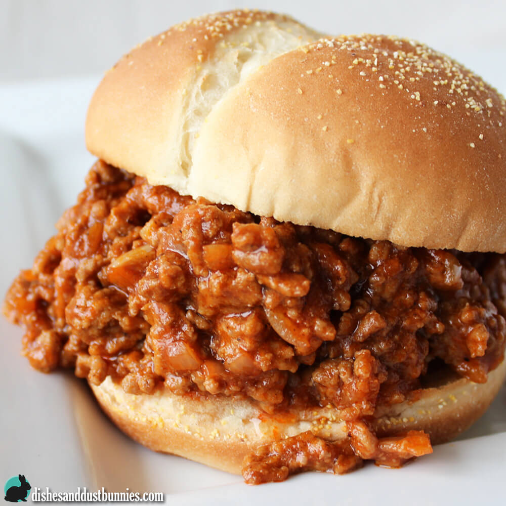 Slow Cooker Sloppy Joes from Dishes & Dust Bunnies