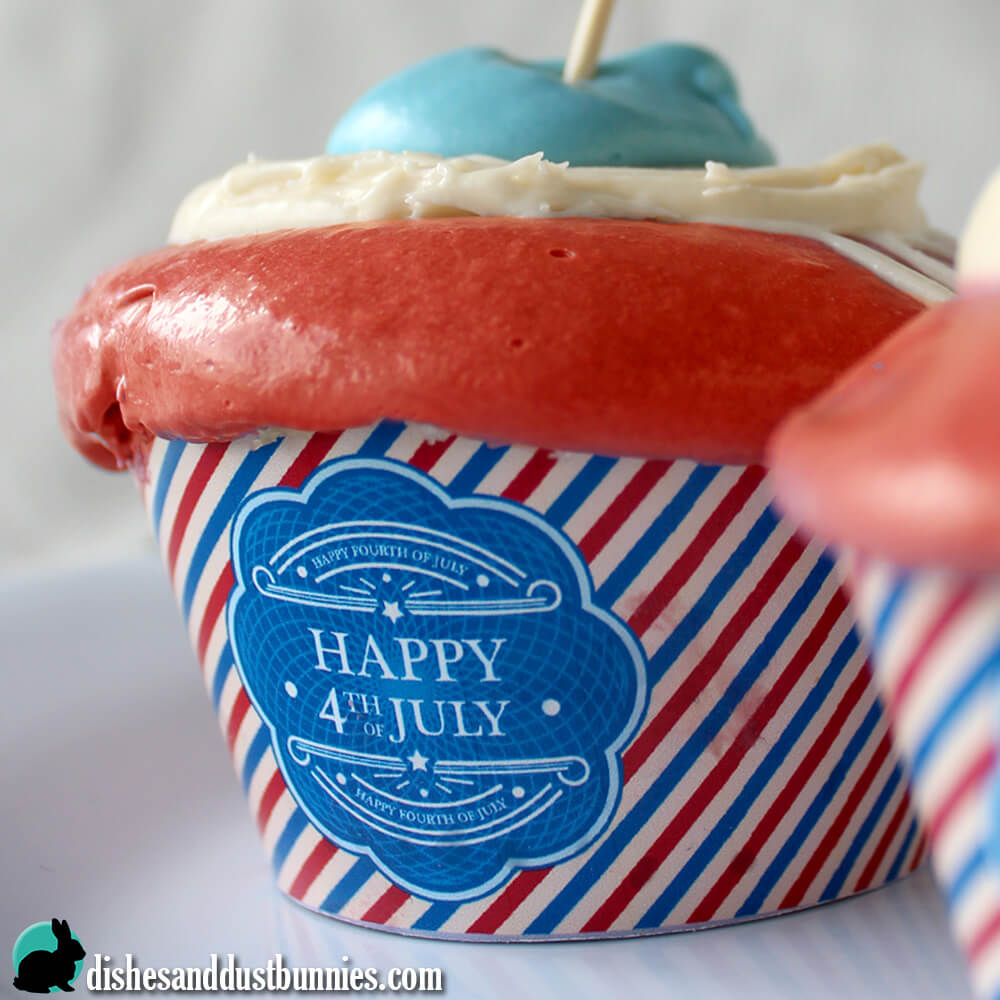 4th of July Free Printable Cupcake Wrappers