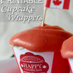 Canada Day Free Printable Cupcake Wrappers