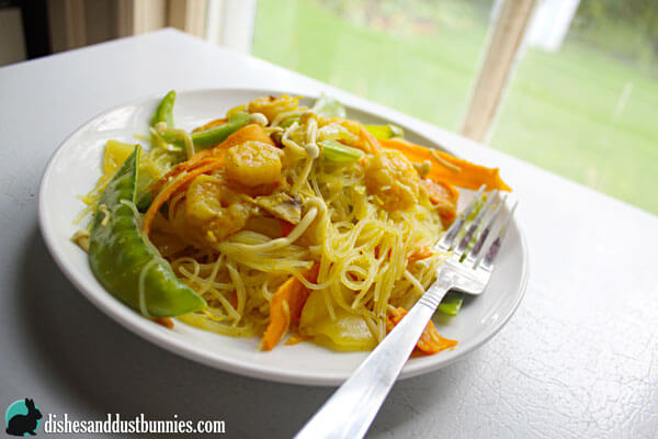 Shrimp Curry and Veggie Stir Fry