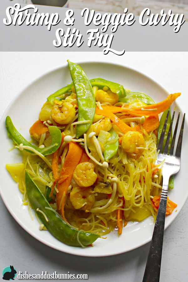 Shrimp Curry and Veggie Stir Fry