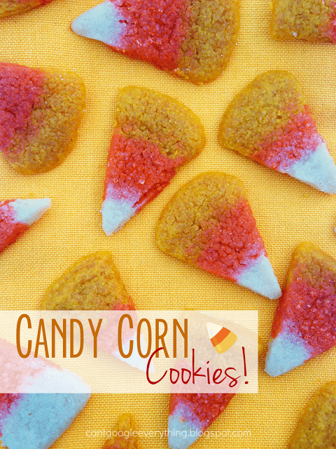 Candy Corn Sugar Cookies from Can't Google Everything