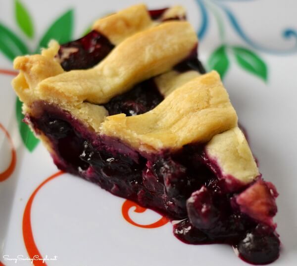 How to Make Homemade Blueberry Pie from Scratch from Savvy Saving Couple