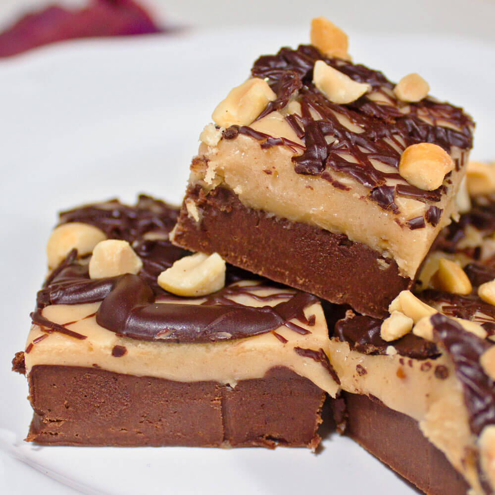 Chocolate Peanut Butter Fudge from dishesanddustbunnies.com