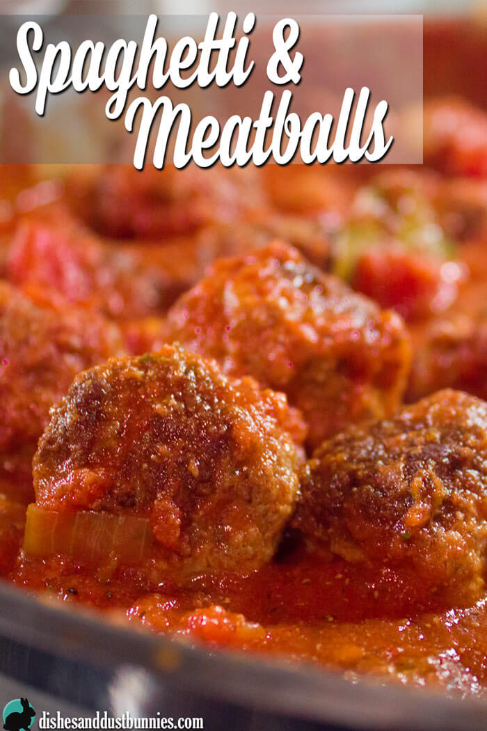 My Favorite way to prepare Spaghetti and Meatballs from dishesanddustbunnies.com