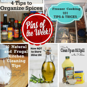 Pins of the Week Kitchen Tips from dishesanddustbunnies.com