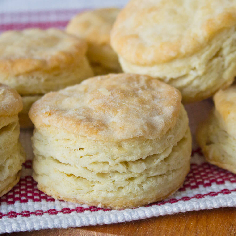 Flaky Buttermilk Biscuit Recipe from Dishes & Dust Bunnies