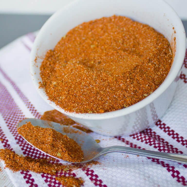 Homemade Taco Seasoning Mix from dishesanddustbunnies.com