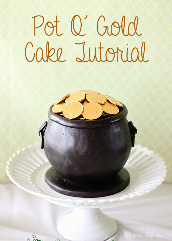 Pot O' Gold Cake Tutorial from Ashlee Marie