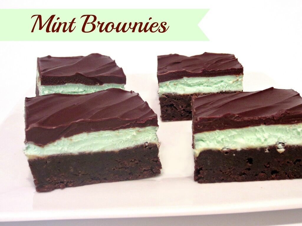 Chocolate Mint Brownies from Love to Be In The Kitchen