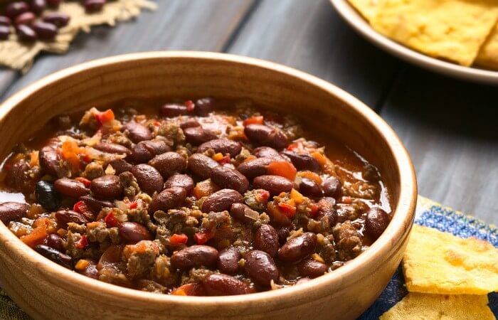 Texas Chili con Carne (chili with meat) from Nerdy Mamma