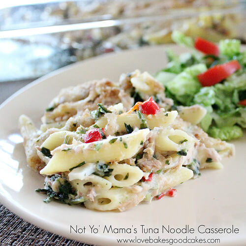 Not Yo' Mama's Tuna Noodle Casserole from Love Bakes Good Cakes