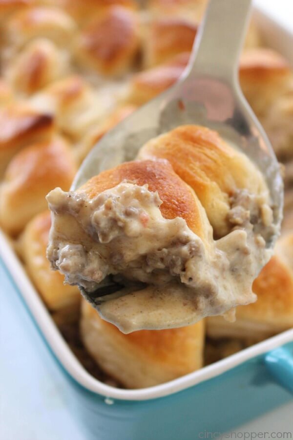 Biscuits and Gravy Casserole from Cincy Shopper