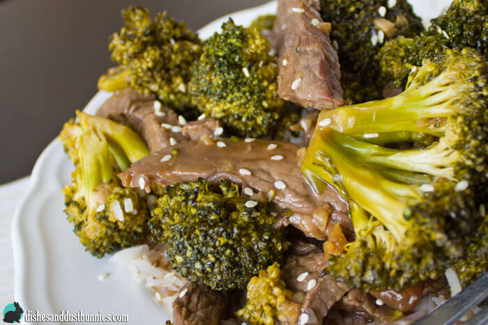 Restaurant Style Beef and Broccoli from dishesanddustbunnies.com