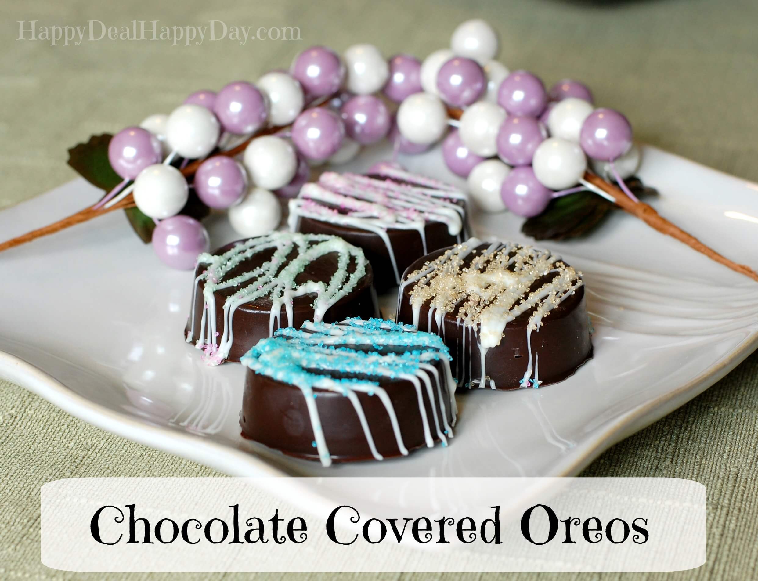 Chocolate Covered Oreos – Spring Version! from Happy Deal – Happy Day!