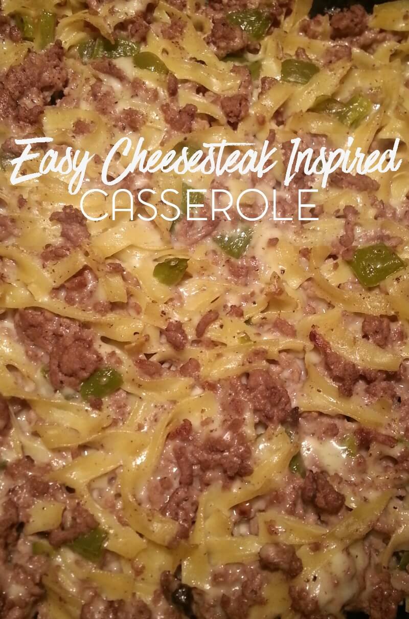 Easy Cheesesteak Inspired Casserole from Kori at Home