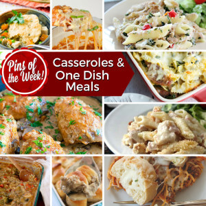 Casseroles and One Dish Meals - Pins of the Week from dishesanddustbunnies.com