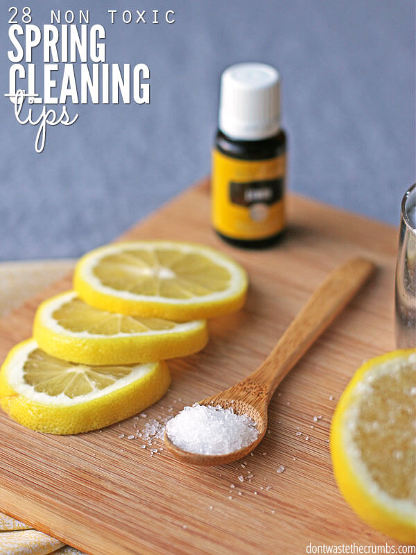 28 Non Toxic Spring Cleaning Tips from Don't Waste the Crumbs