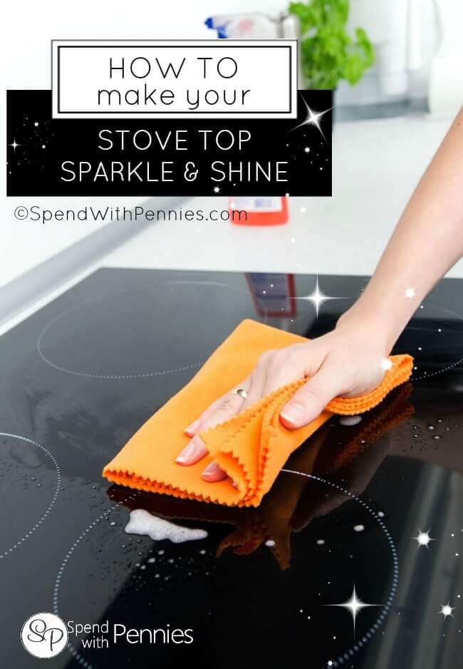 How to Make Your Stove Top Sparkle & Shine from Spend with Pennies