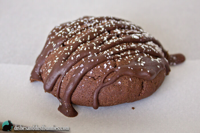 Crunchy Chocolate Cookies from dishesanddustbunnies.com