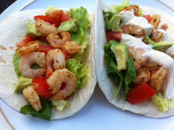 Grilled Shrimp Tacos with Chipotle Lime Dressing from Thrifty T's Treasures