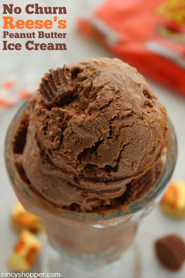 No Churn Reese's Peanut Butter Ice Cream from Cincy Shopper