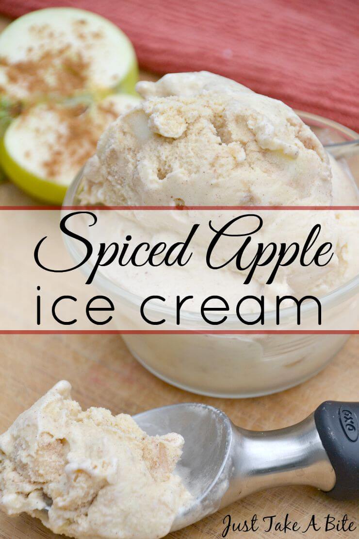Spiced Apple Ice Cream from Just Take a Bite