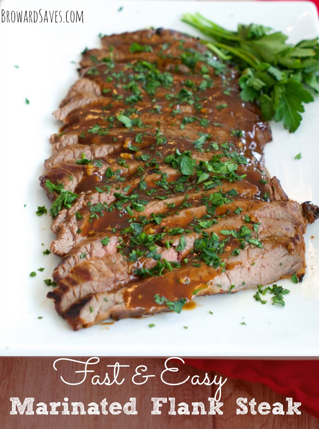 Marinated Flank Steak Dinner Recipe from Living Sweet Moments