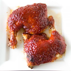 Honey BBQ Chicken from dishesanddustbunnies.com