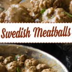 Swedish Meatballs Recipe from dishesanddustbunnies.com
