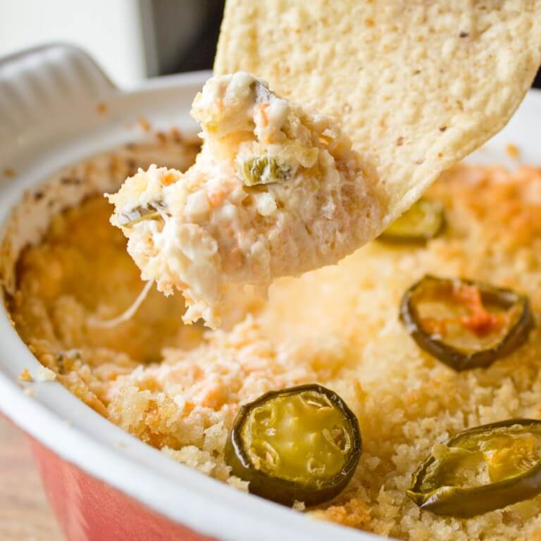 Jalapeno Popper Dip from dishesanddustbunnies.com