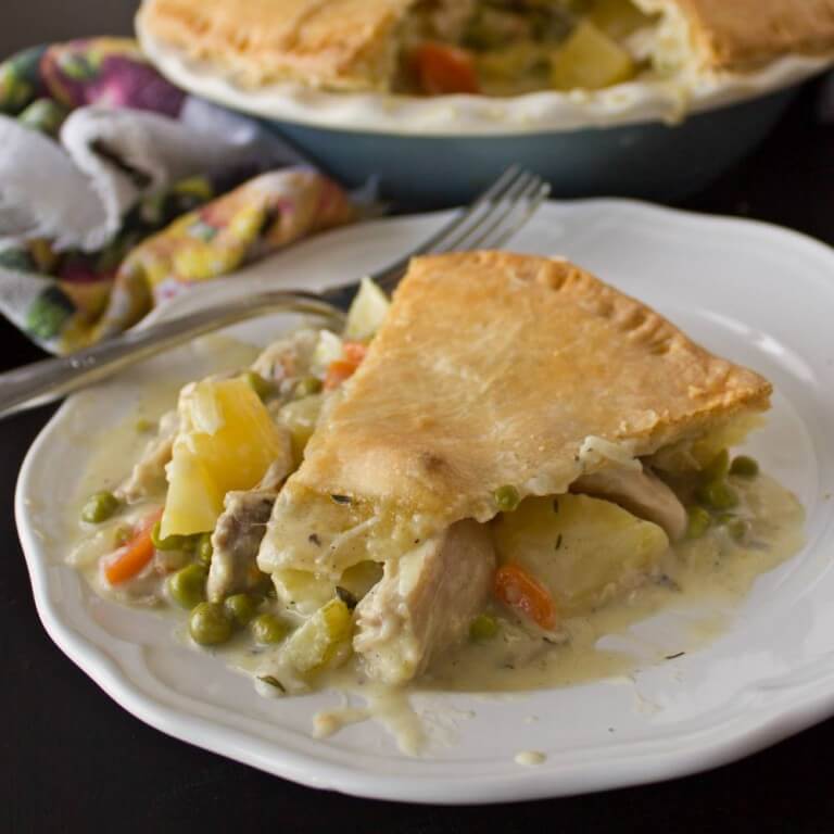 The Best Old Fashioned Chicken Pot Pie Ever! from dishesanddustbunnies.com