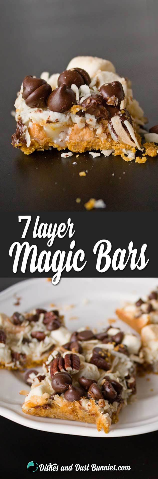 7 Layer Magic Bars from dishesanddustbunnies.com
