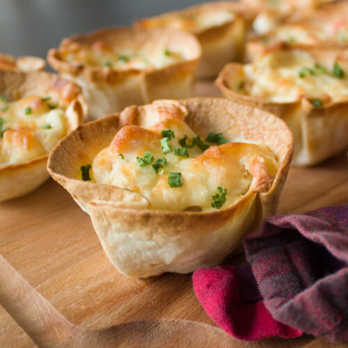 Crab Rangoon Cups from Dishes & Dust Bunnies