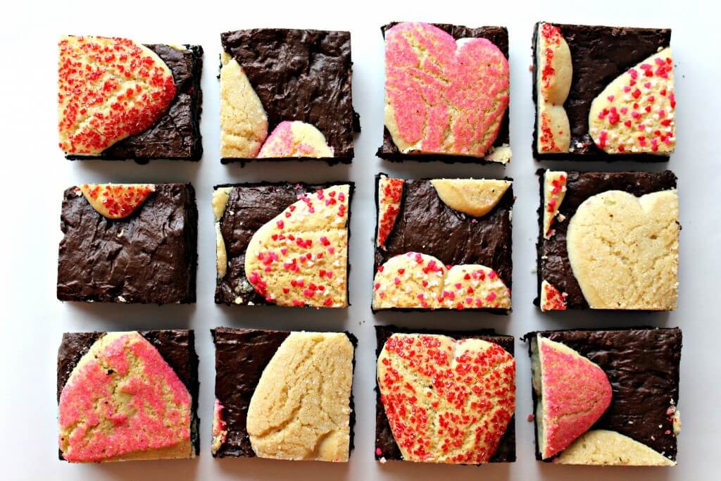 Sugar Cookie Valentine Brownies from The Monday Box