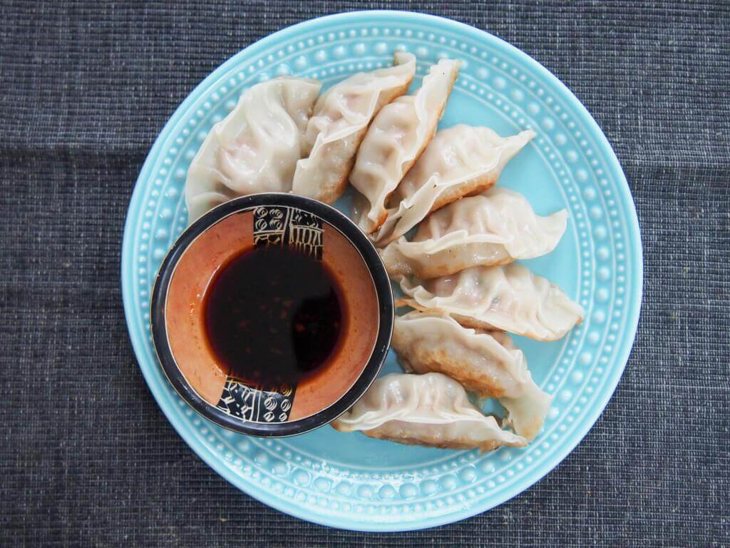 Chinese Pork and Cabbage Dumplings from Caroline's Cooking