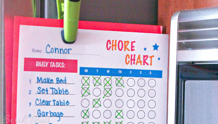 Creating a Chore Chart That's Right For You from Sarah Titus