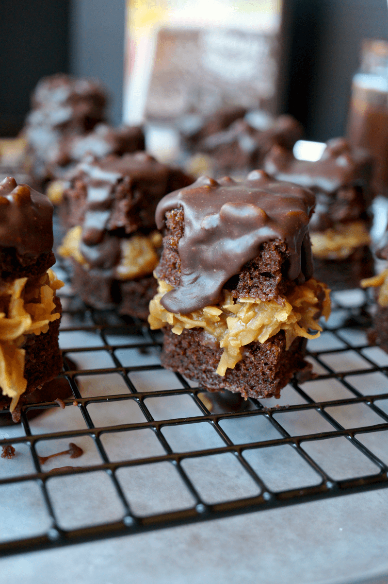 German Chocolate Cake Bites from The Baking Fairy
