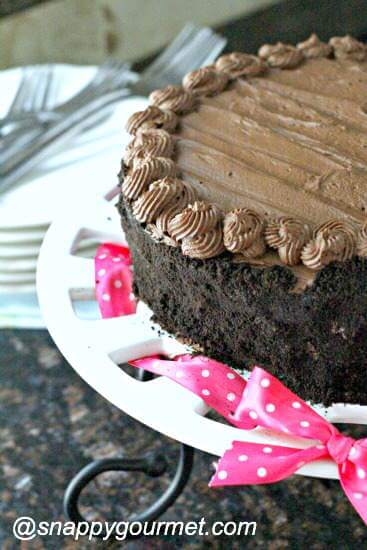 Insane Brownie Chocolate Cake from Snappy Gourmet