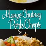 Mango Chutney Pork Chops from dishesanddustbunnies.com