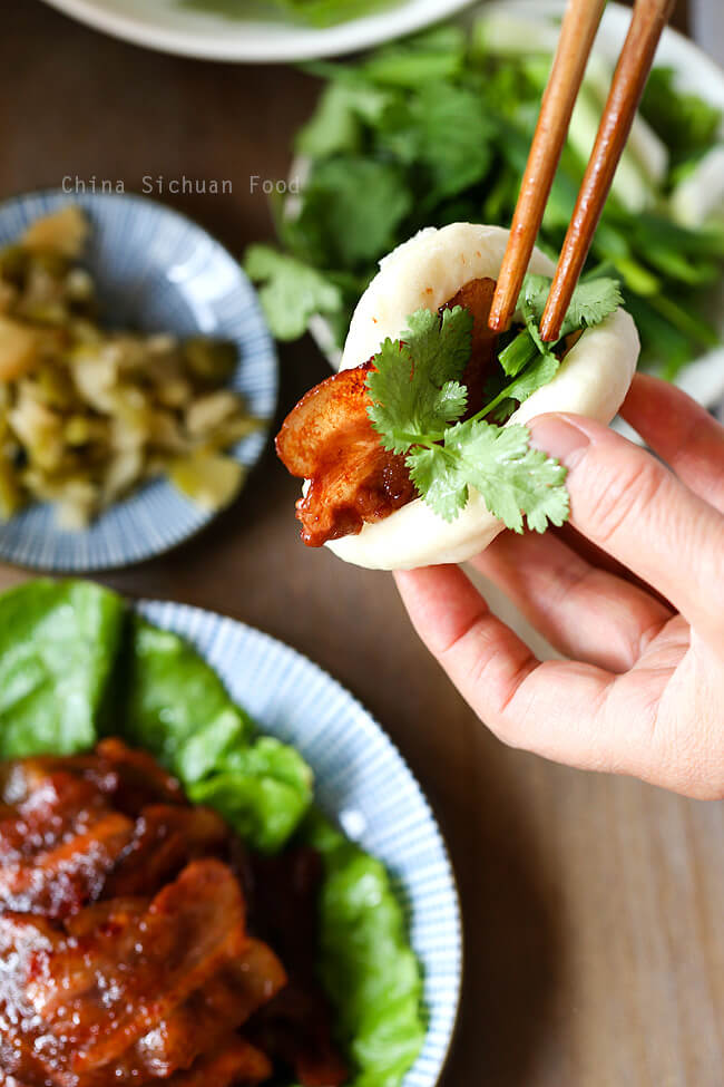 Hoisin Pork with Steamed Buns from China Sichuan Food