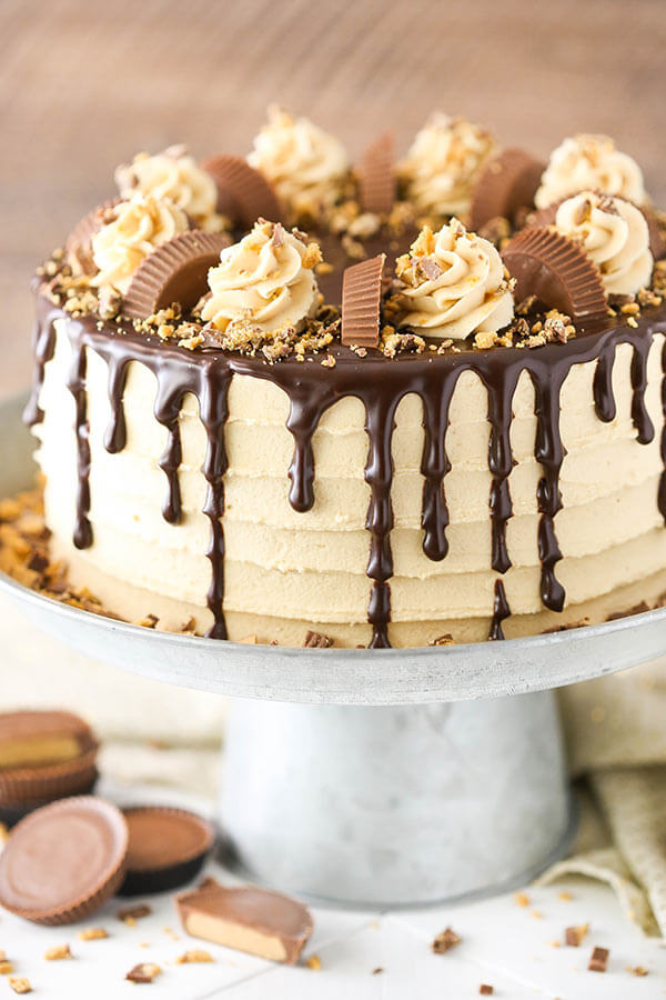 Peanut Butter Chocolate Layer Cake from Life, Love and Sugar